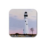 Evening s Light Rubber Square Coaster (4 pack)