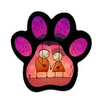 Rain_for_lovers Magnet (Paw Print)