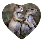 Prairie_Dogs Heart Ornament (Two Sides)