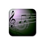 music-notes Rubber Coaster (Square)