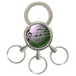 music-notes 3-Ring Key Chain