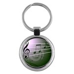 music-notes Key Chain (Round)