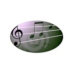 music-notes Sticker Oval (10 pack)