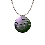 music-notes 1  Button Necklace