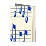 music_notes_2 Mini Greeting Cards (Pkg of 8)