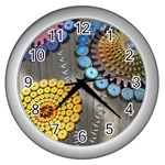Mchanicalsunflr Wall Clock (Silver)