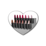 Lipstick_03_H Heart Coaster (4 pack)