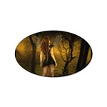 Dark Fairy In Forrest (3) Sticker (Oval)