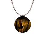 Dark Fairy In Forrest (3) 1  Button Necklace