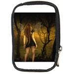 Dark Fairy In Forrest (3) Compact Camera Leather Case