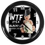 WTF It s A BlackHat -  Wall Clock (Black)