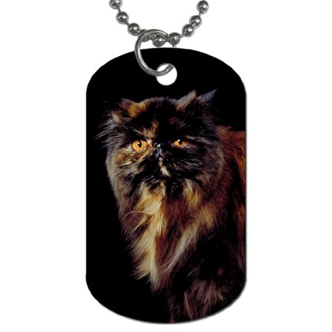 Tortoise Shell Cat D2 Dog Tag (One Side) from UrbanLoad.com Front