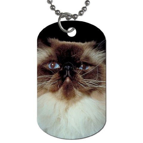 Blue Eyed Cat D2 Dog Tag (One Side) from UrbanLoad.com Front