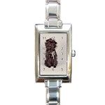 Affenpinscher Dog Rectangular Italian Charm Watch