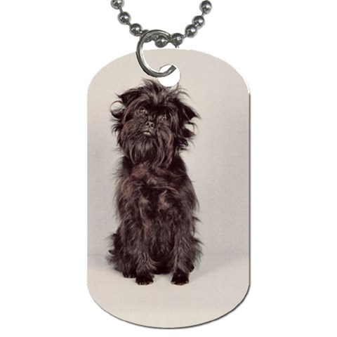 Affenpinscher Dog Dog Tag (One Side) from UrbanLoad.com Front