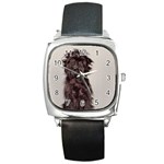 Affenpinscher Dog Square Metal Watch