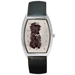 Affenpinscher Dog Barrel Style Metal Watch