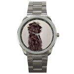 Affenpinscher Dog Sport Metal Watch