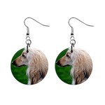 Afghan Hound Dog 1  Button Earrings