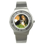 Basset Hound Dog Stainless Steel Watch