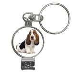 Basset Hound Dog Nail Clippers Key Chain