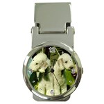 Bedlington Terrier Dog Money Clip Watch