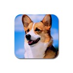 Welsh Corgi Dog Rubber Square Coaster (4 pack)