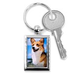 Welsh Corgi Dog Key Chain (Rectangle)