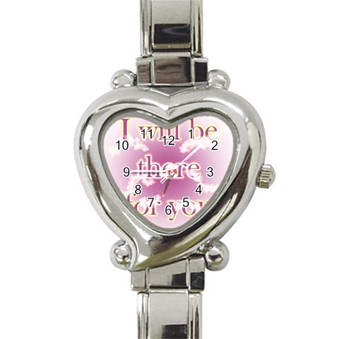 i will be there for you  Heart Italian Charm Watch from UrbanLoad.com Front