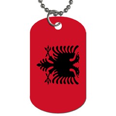 Flag of Albania Dog Tag (Two Sides) from UrbanLoad.com Front