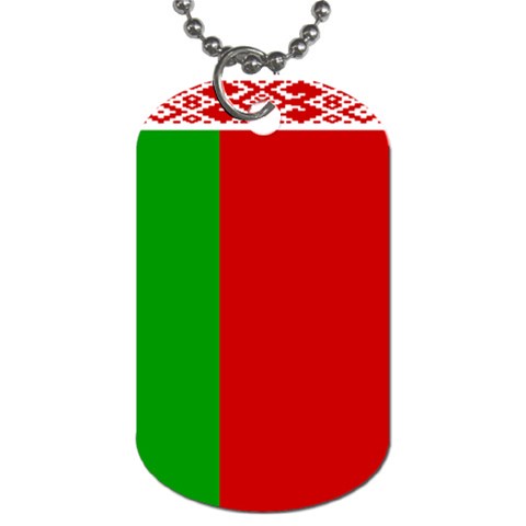 Flag of Belarus Dog Tag (Two Sides) from UrbanLoad.com Front