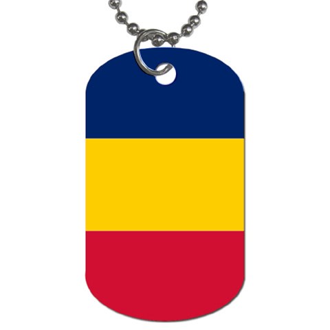 Flag of Chad Dog Tag (Two Sides) from UrbanLoad.com Front