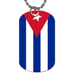 Flag of Cuba Dog Tag (Two Sides) from UrbanLoad.com Front