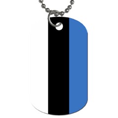 Flag of Estonia Dog Tag (Two Sides) from UrbanLoad.com Front
