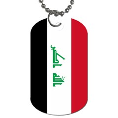 Flag of Iraq Dog Tag (Two Sides) from UrbanLoad.com Front