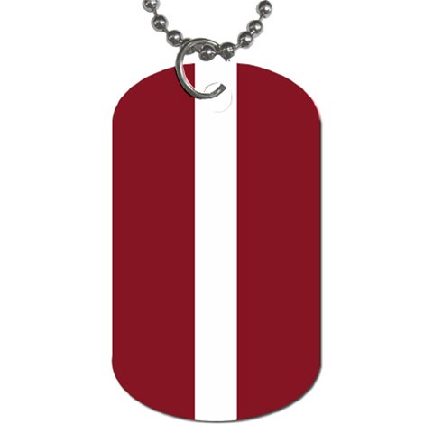 Flag of Latvia Dog Tag (Two Sides) from UrbanLoad.com Front