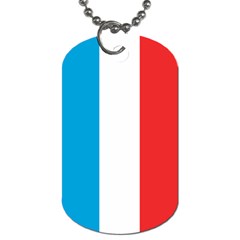 Flag of Luxembourg Dog Tag (Two Sides) from UrbanLoad.com Back