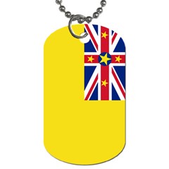 Flag of Niue Dog Tag (Two Sides) from UrbanLoad.com Front