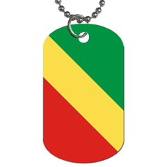 Flag of the Republic of the Congo Dog Tag (Two Sides) from UrbanLoad.com Front