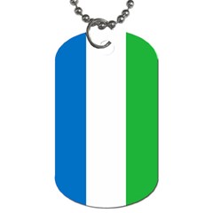 Flag of Sierra Leone Dog Tag (Two Sides) from UrbanLoad.com Front