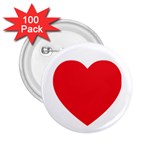Red Heart 2.25  Button (100 pack)