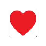 Red Heart Magnet (Square)