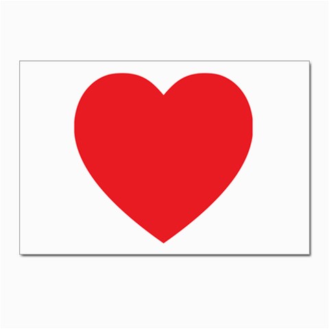 Red Heart Postcards 5  x 7  (Pkg of 10) from UrbanLoad.com Front