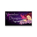 Vixember Logo Sticker Rectangular (10 pack)