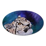 Baby Snow Leopard Magnet (Oval)