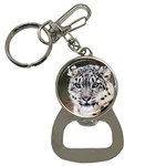 Snow Leopard Bottle Opener Key Chain