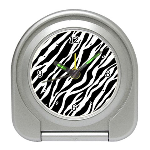 Zebra Skin 1 Travel Alarm Clock from UrbanLoad.com Front