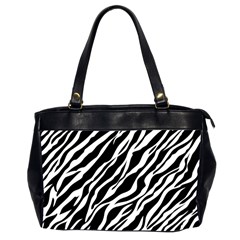 Zebra Skin 1 Oversize Office Handbag (Two Sides) from UrbanLoad.com Front