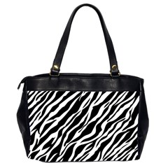 Zebra Skin 1 Oversize Office Handbag (Two Sides) from UrbanLoad.com Back