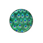 Peacock Feather 1 Hat Clip Ball Marker (4 pack)
